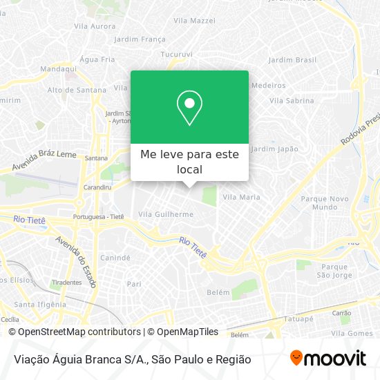 Viação Águia Branca S/A. mapa