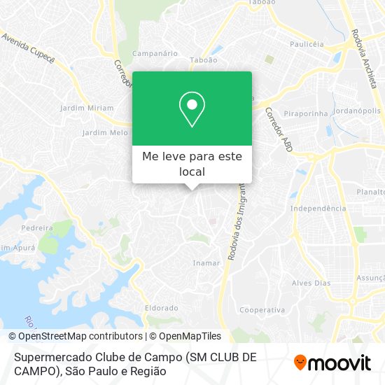 Supermercado Clube de Campo (SM CLUB DE CAMPO) mapa