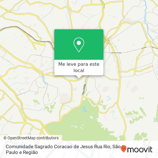 Comunidade Sagrado Coracao de Jesus Rua Rio mapa
