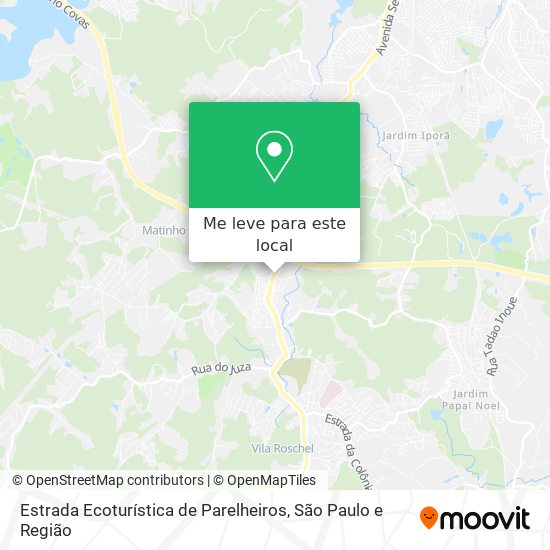 Estrada Ecoturística de Parelheiros mapa