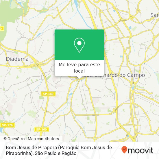 Bom Jesus de Pirapora (Paróquia Bom Jesus de Piraporinha) mapa