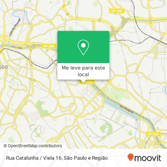 Rua Catalunha / Viela 16 mapa