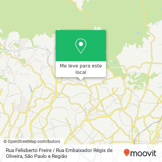 Rua Felisberto Freire / Rua Embaixador Régis de Oliveira mapa