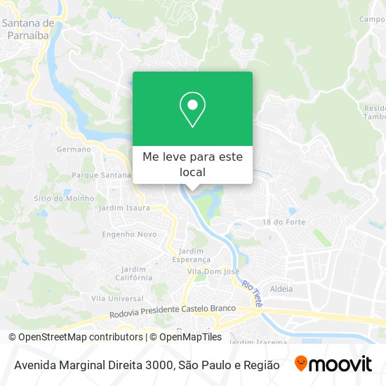 Avenida Marginal Direita 3000 mapa