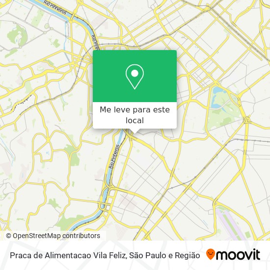 Praca de Alimentacao Vila Feliz mapa