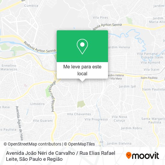 Avenida João Néri de Carvalho / Rua Elias Rafael Leite mapa