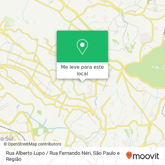 Rua Alberto Lupo / Rua Fernando Néri mapa
