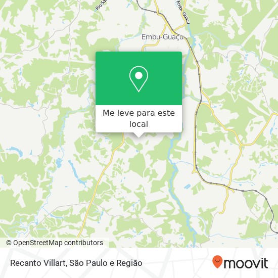 Recanto Villart mapa