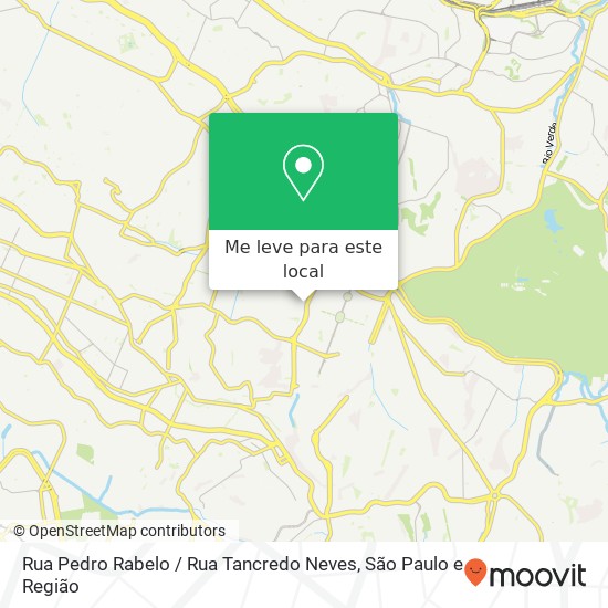 Rua Pedro Rabelo / Rua Tancredo Neves mapa
