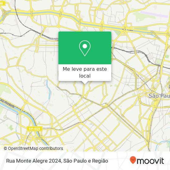 Rua Monte Alegre 2024 mapa