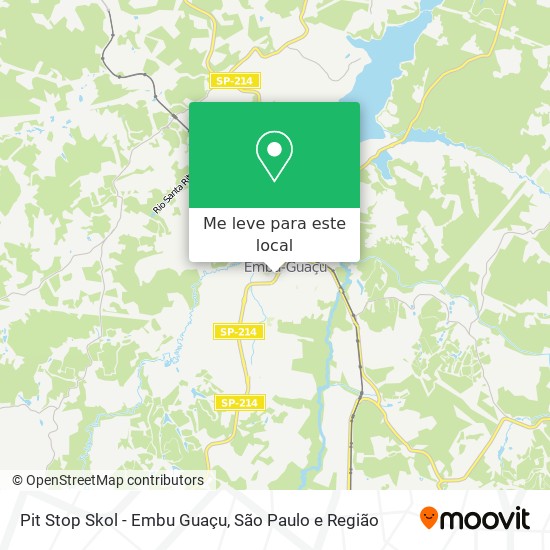 Pit Stop Skol - Embu Guaçu mapa