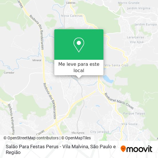 Salão Para Festas Perus - Vila Malvina mapa