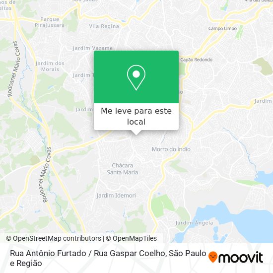 Rua Antônio Furtado / Rua Gaspar Coelho mapa