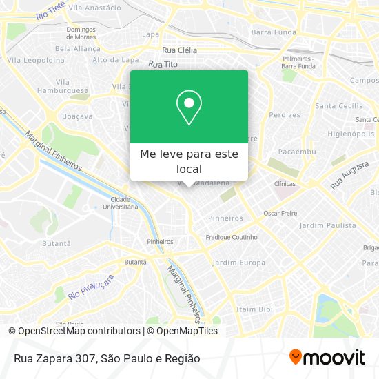 Rua Zapara 307 mapa