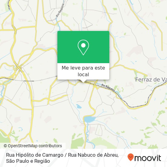 Rua Hipólito de Camargo / Rua Nabuco de Abreu mapa