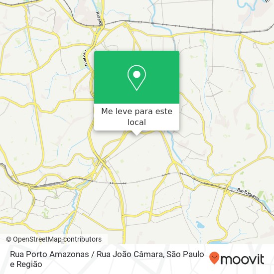 Rua Porto Amazonas / Rua João Câmara mapa