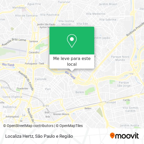 Localiza Hertz mapa