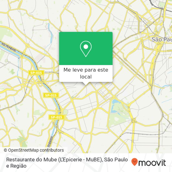 Restaurante do Mube (L'Epicerie - MuBE) mapa
