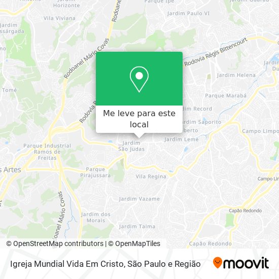 Igreja Mundial Vida Em Cristo mapa