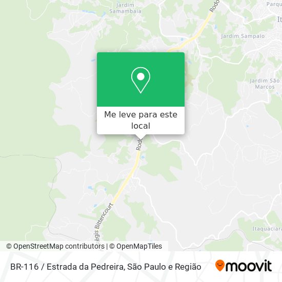 BR-116 / Estrada da Pedreira mapa