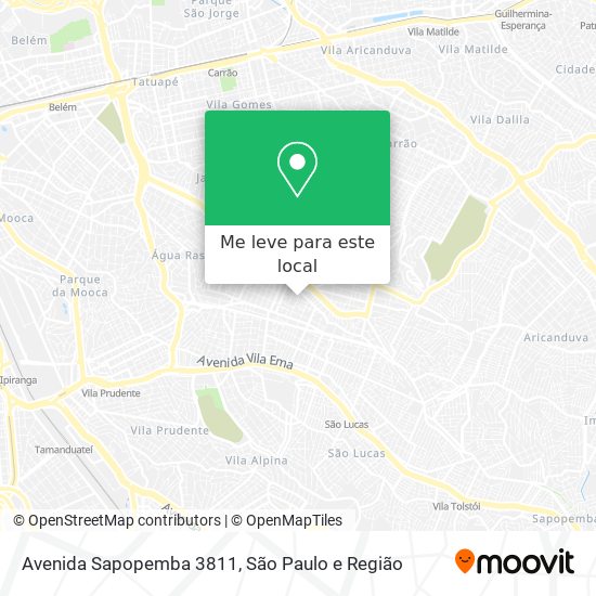 Avenida Sapopemba 3811 mapa