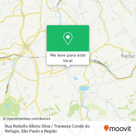 Rua Rodolfo Albino Silva / Travessa Conde do Refúgio mapa