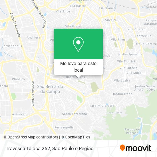 Travessa Taioca 262 mapa