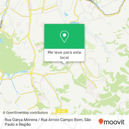 Rua Garça Morena / Rua Arroio Campo Bom mapa