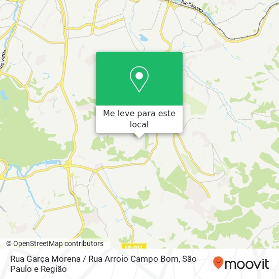 Rua Garça Morena / Rua Arroio Campo Bom mapa