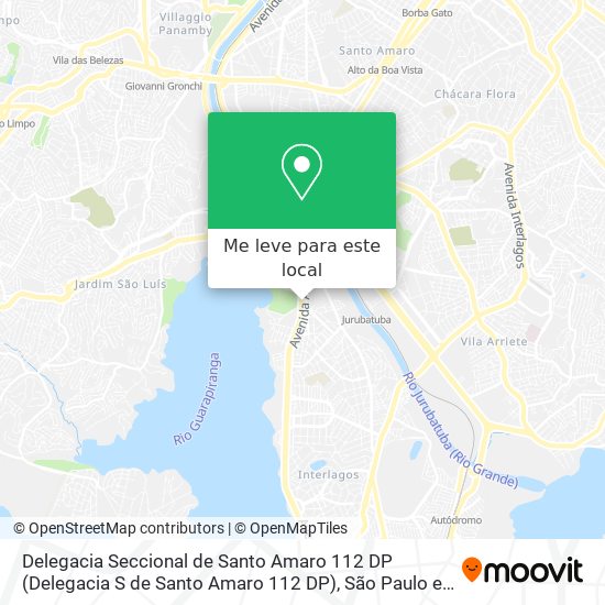 Delegacia Seccional de Santo Amaro 112 DP mapa