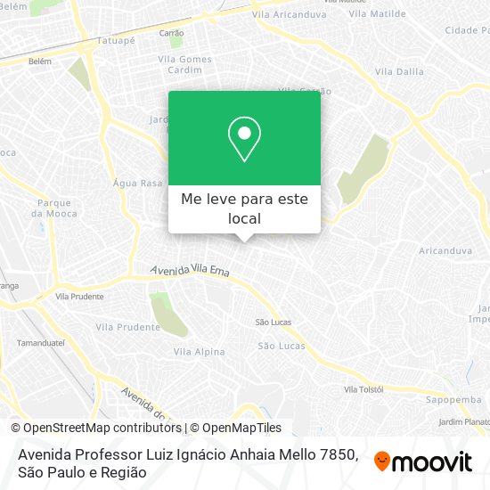 Avenida Professor Luiz Ignácio Anhaia Mello 7850 mapa