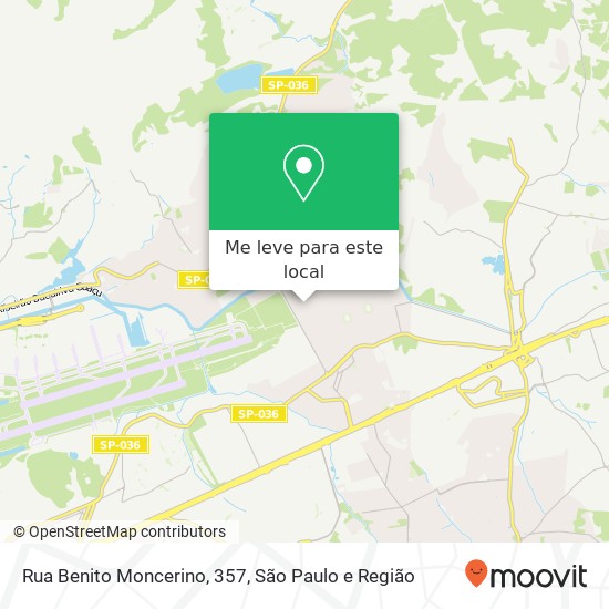 Rua Benito Moncerino, 357 mapa