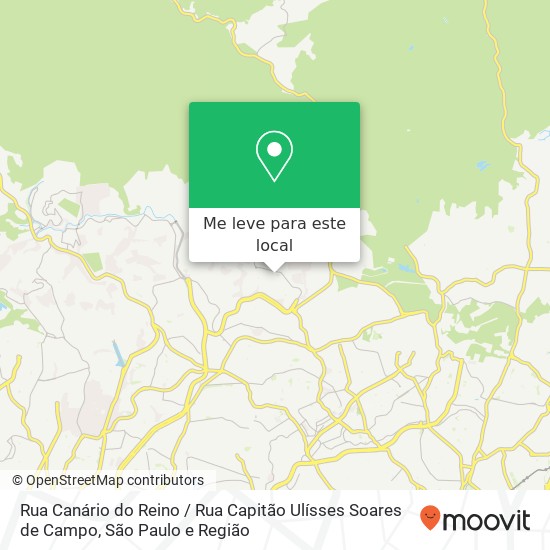 Rua Canário do Reino / Rua Capitão Ulísses Soares de Campo mapa