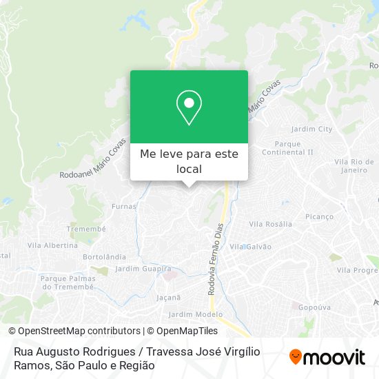 Rua Augusto Rodrigues / Travessa José Virgílio Ramos mapa