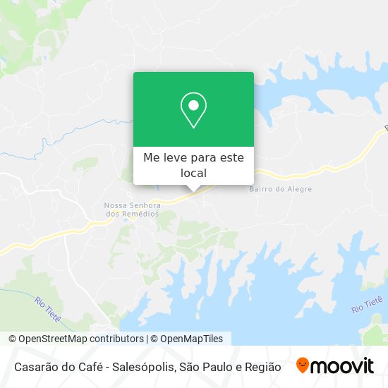 Casarão do Café - Salesópolis mapa