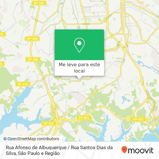 Rua Afonso de Albuquerque / Rua Santos Dias da Silva mapa