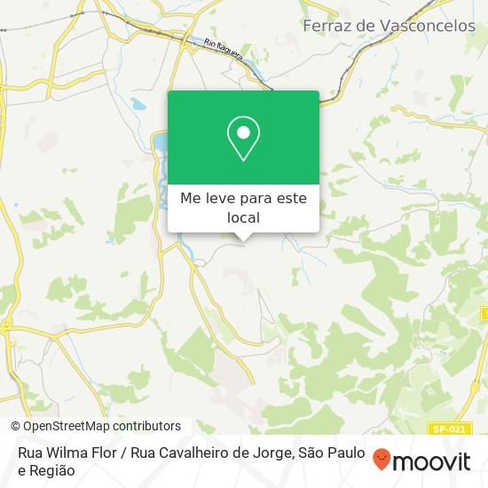 Rua Wilma Flor / Rua Cavalheiro de Jorge mapa