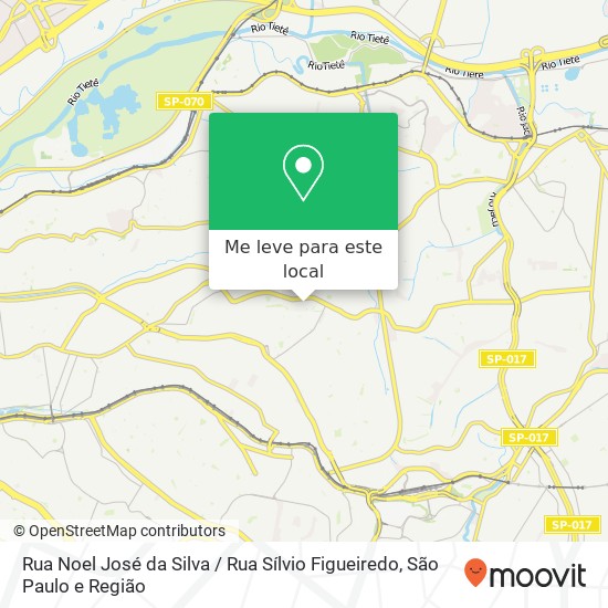Rua Noel José da Silva / Rua Sílvio Figueiredo mapa