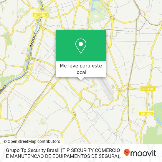 Grupo Tp Security Brasil (T P SECURITY COMERCIO E MANUTENCAO DE EQUIPAMENTOS DE SEGURA) mapa