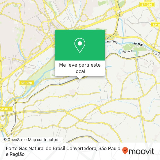 Forte Gás Natural do Brasil Convertedora mapa