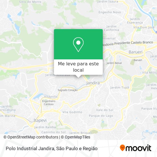 Polo Industrial Jandira mapa