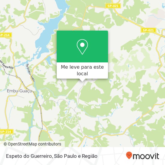 Espeto do Guerreiro mapa