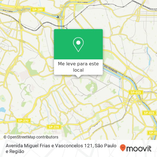 Avenida Miguel Frias e Vasconcelos 121 mapa