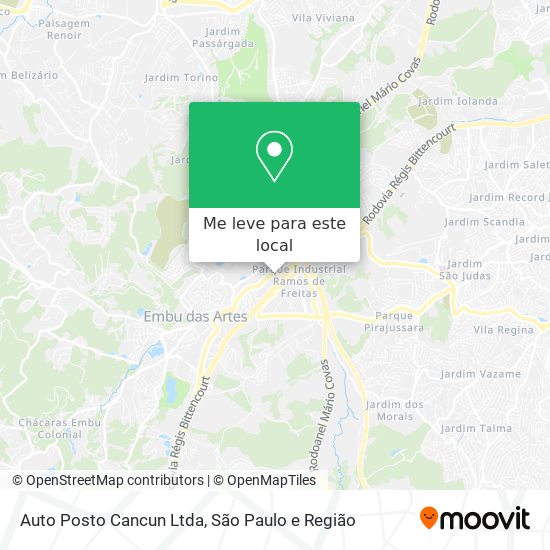 Auto Posto Cancun Ltda mapa