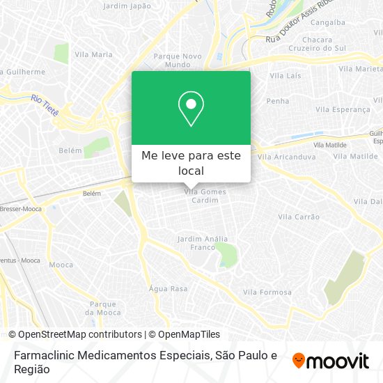 Farmaclinic Medicamentos Especiais mapa