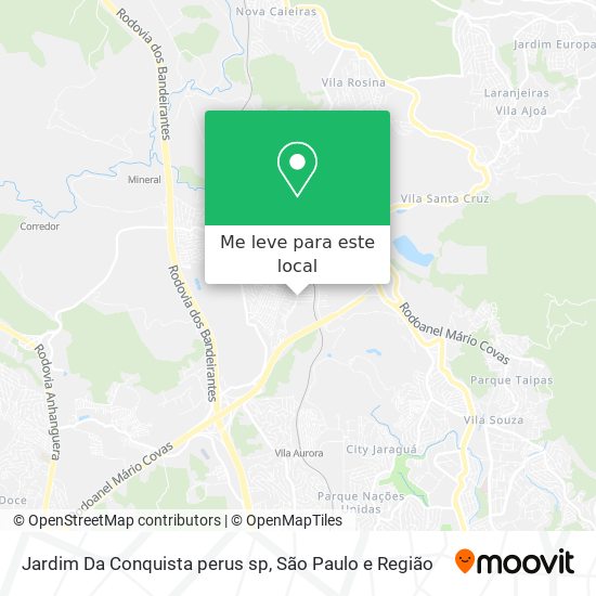 Jardim Da Conquista perus sp mapa