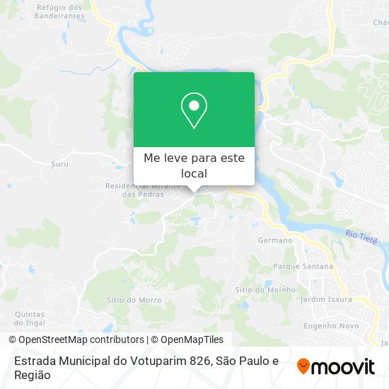 Estrada Municipal do Votuparim 826 mapa