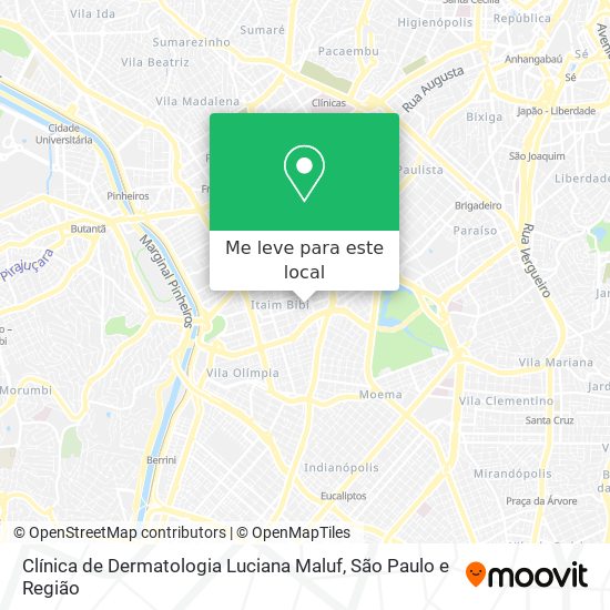 Clínica de Dermatologia Luciana Maluf mapa