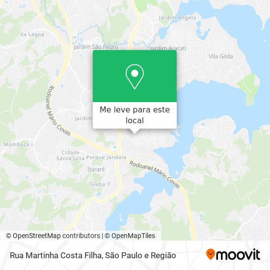 Rua Martinha Costa Filha mapa