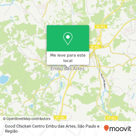 Good Chicken Centro Embu das Artes mapa